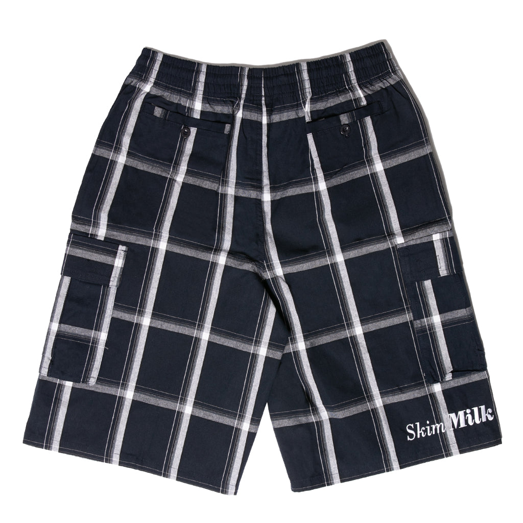 Men's Plaid Cargo Shorts - Lightweight Checkered Multi-Pocket Casual Shorts By DBFL