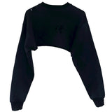 Cropped patchwork logo sweater (1 of 1)