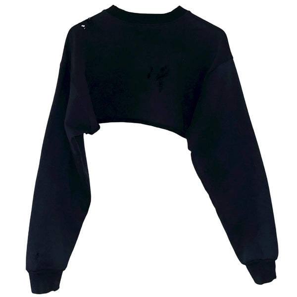 Cropped patchwork logo sweater (1 of 1)