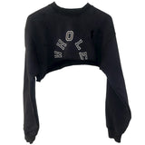 Cropped patchwork logo sweater (1 of 1)