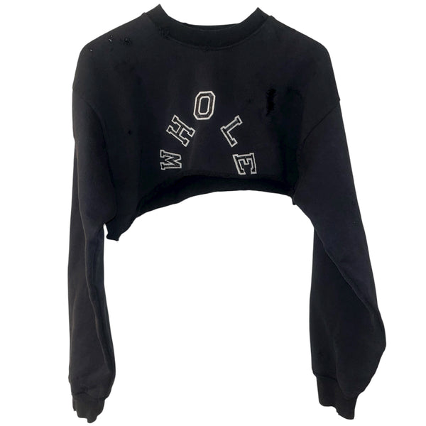 Cropped patchwork logo sweater (1 of 1)