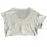 Vneck cropped shirt (only)