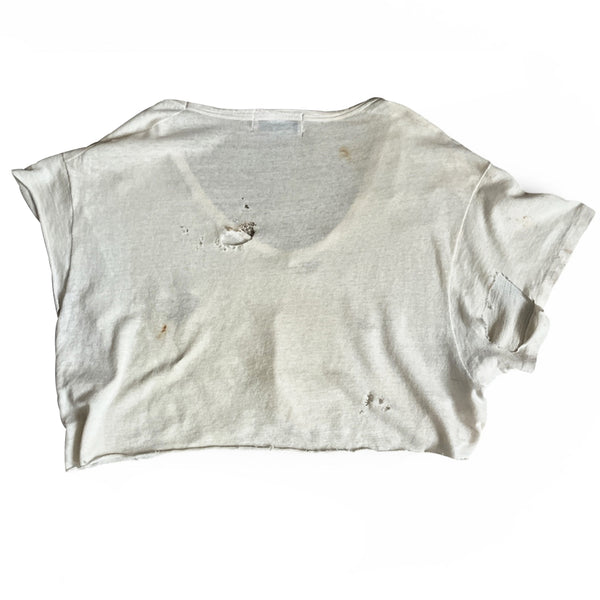 Vneck cropped shirt (only)