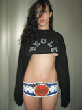 Cropped patchwork logo sweater (1 of 1)