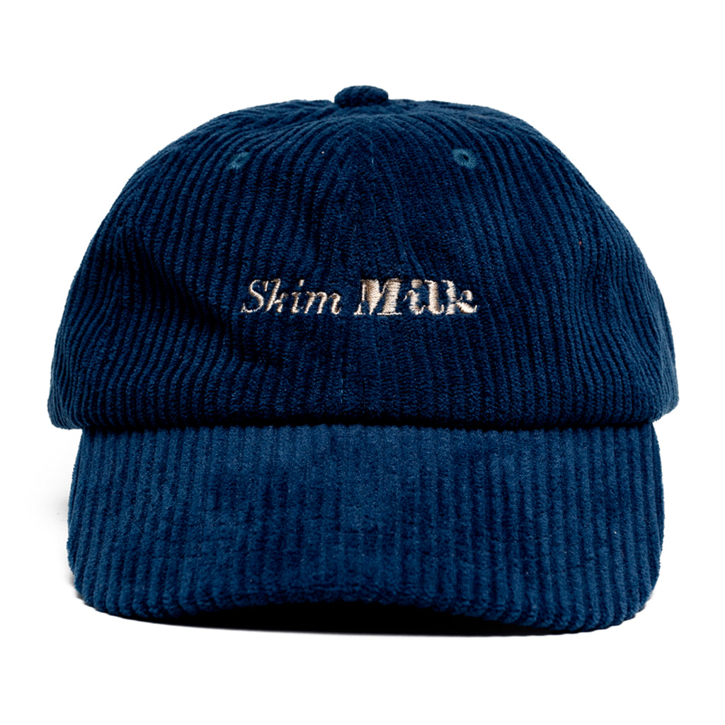 [Smooth mood] / ☆ Corduroy Logo Ball Cap / Milky Blue LOGO corduroy cap (blue) | Skim Milk I WHOLE
