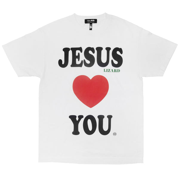 JESUS LIZARD LOVES YOU - white