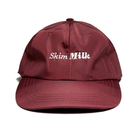 SKIM MILK LOGO NYLON CAP (maroon)