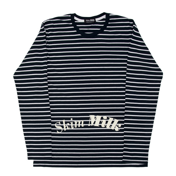 Skim Milk Stripes (navy/white)