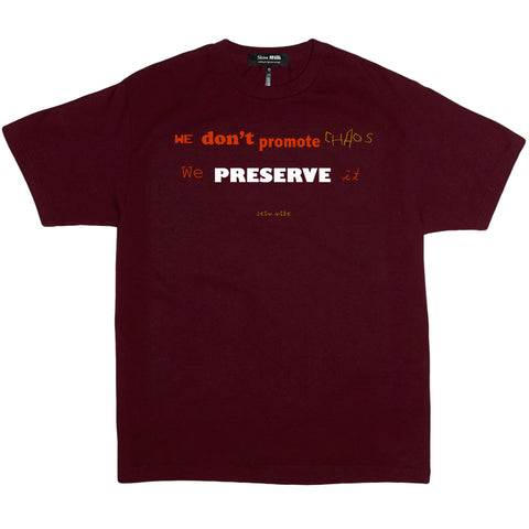 WE DON'T PROMOTE CHAOS WE PRESERVE IT